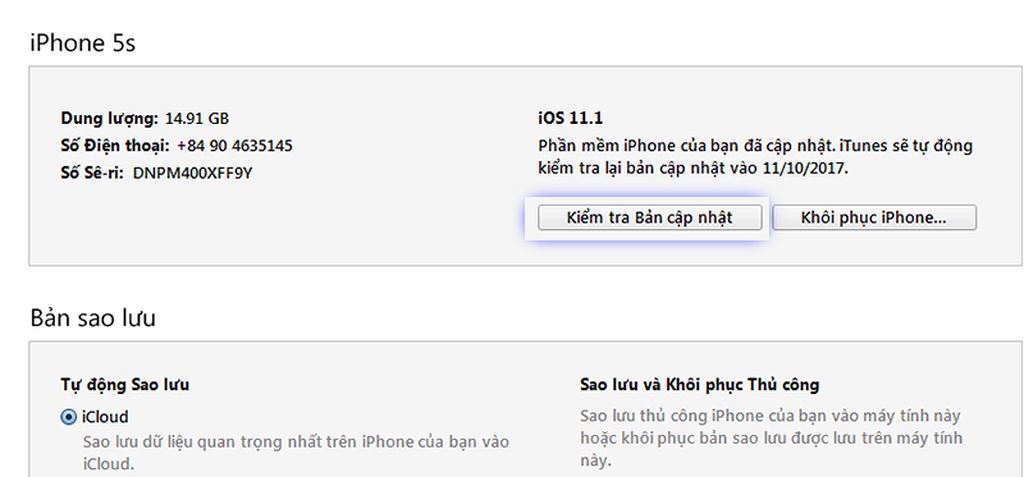 Thủ thuật hạ iOS 12 về lại iOS 11 không mất dữ liệu và ứng dụng 4