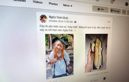 Người dùng Facebook Việt lại dính trò lừa ‘yêu tinh may mắn’