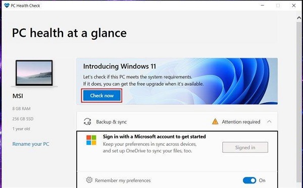 kiểm tra nhanh máy tính của bạn có chạy được Windows 11 (3)