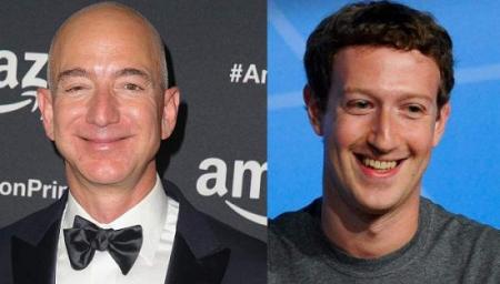 Mỗi giờ ông chủ Facebook và Amazon kiếm được bao nhiêu tiền