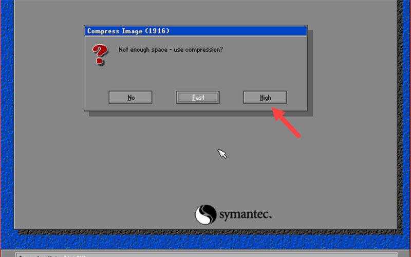 chọn mức độ nén High để tối ưu dung lượng file
