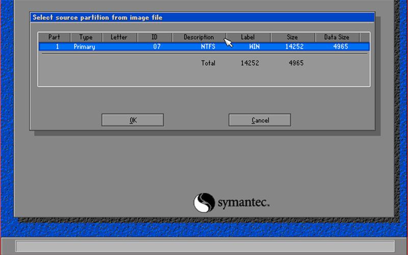 chọn ổ cứng nơi sẽ bung file ghost