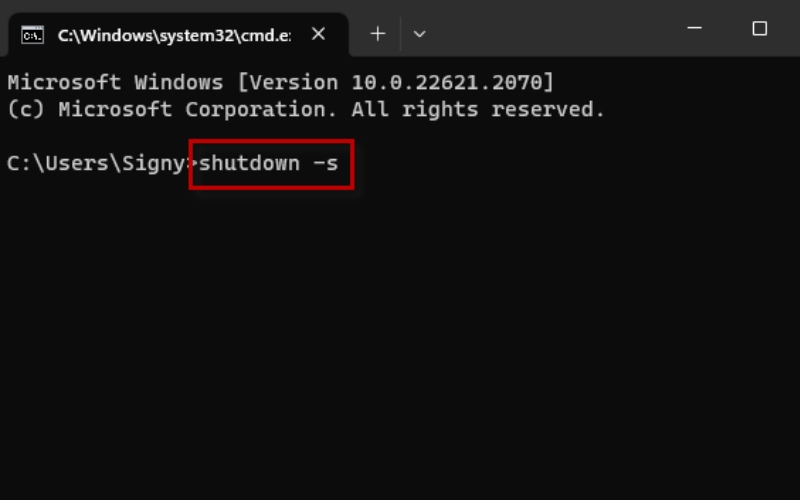 Lệnh CMD Shutdown tắt máy tính tự động