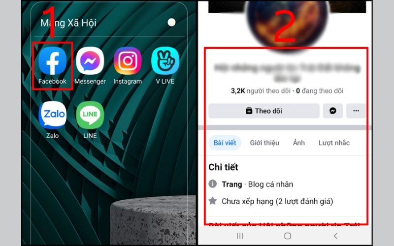 Truy cập vào fanpage cần report