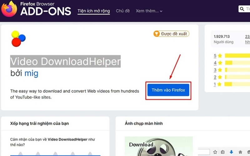 Tìm kiếm tiện ích mở rộng hỗ trợ tải video Youtube