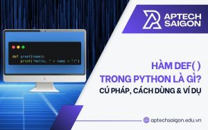 def trong Python là gì