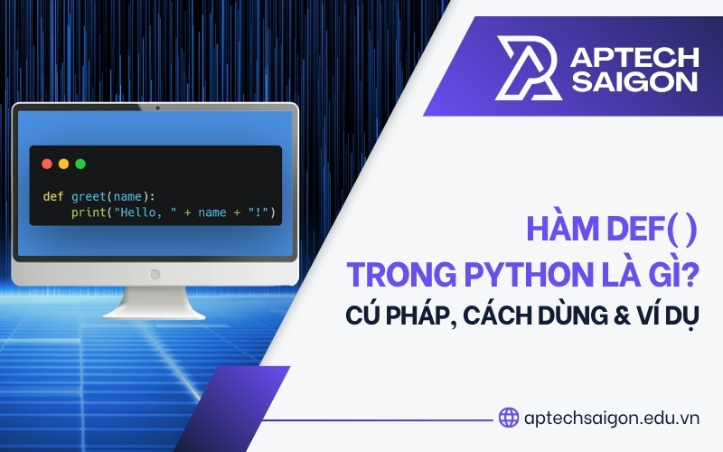 def trong Python là gì