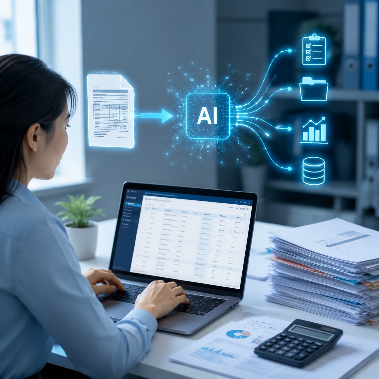 Ứng dụng AI cho phòng kế toán: tự động hoá xử lý hoá đơn